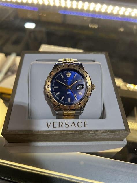 Versace V11060017 Men's Hellenyium Stainless Steel Blue Dial 